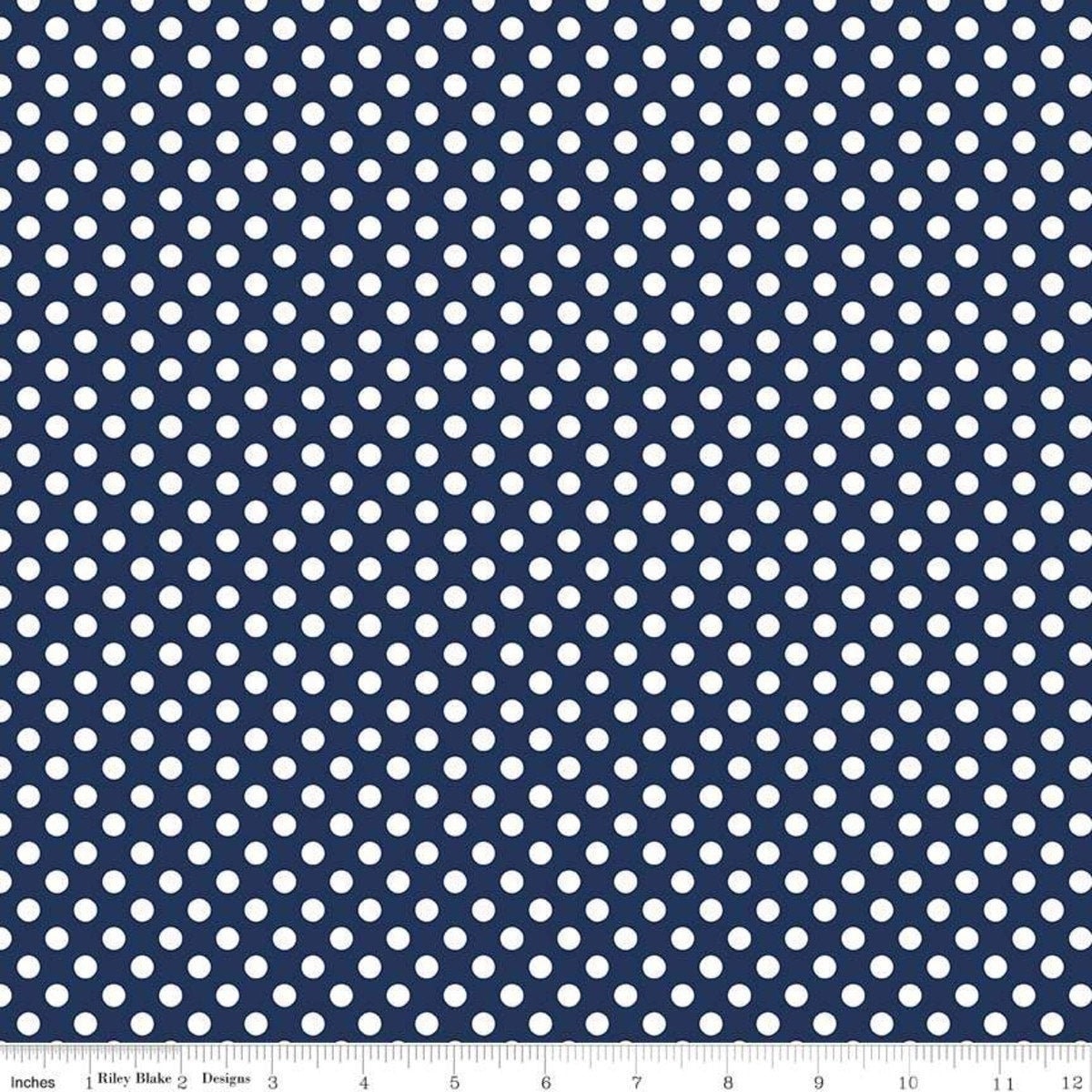 Small Dots Navy by Riley Blake Designs