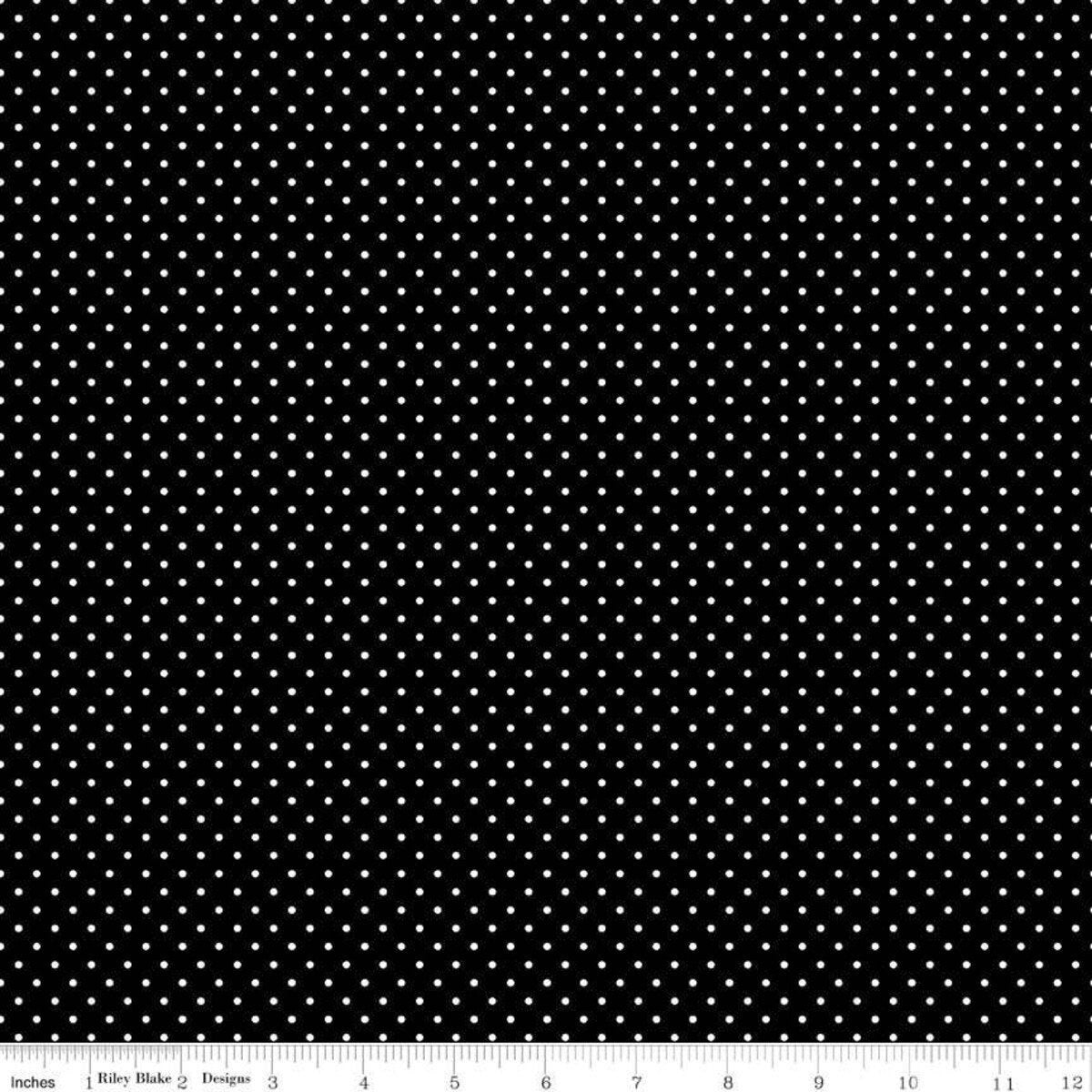 Swiss Dot Black by Riley Blake Designs