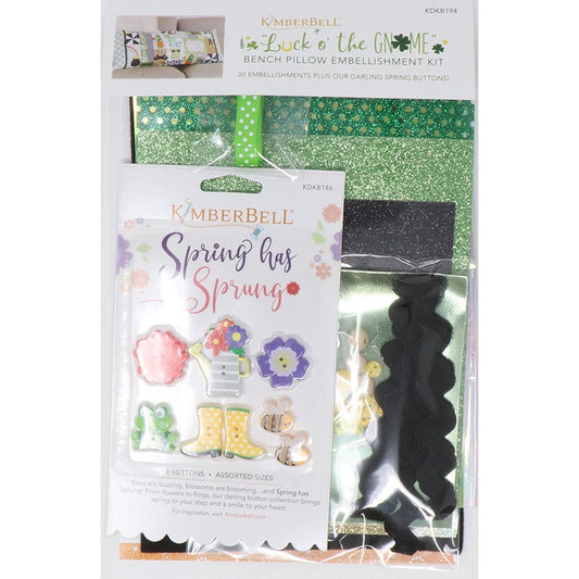 Luck O' The Gnome: St. Patrick's Day Bench Pillow Embellishment Kit by Kimberbell Designs
