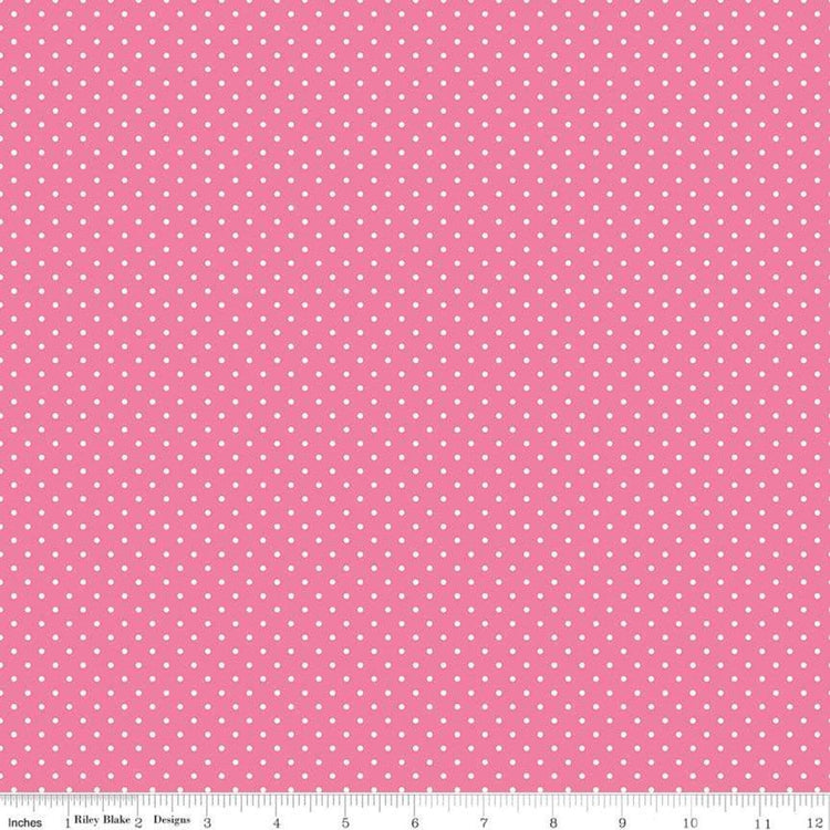 Swiss Dot Hot Pink by Riley Blake Designs
