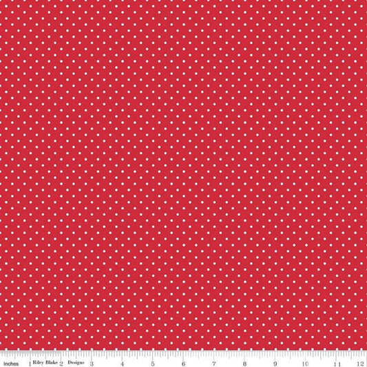 Swiss Dot Red by Riley Blake Designs
