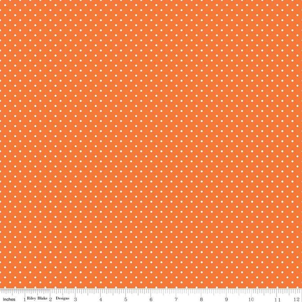 Swiss Dot Orange by Riley Blake Designs