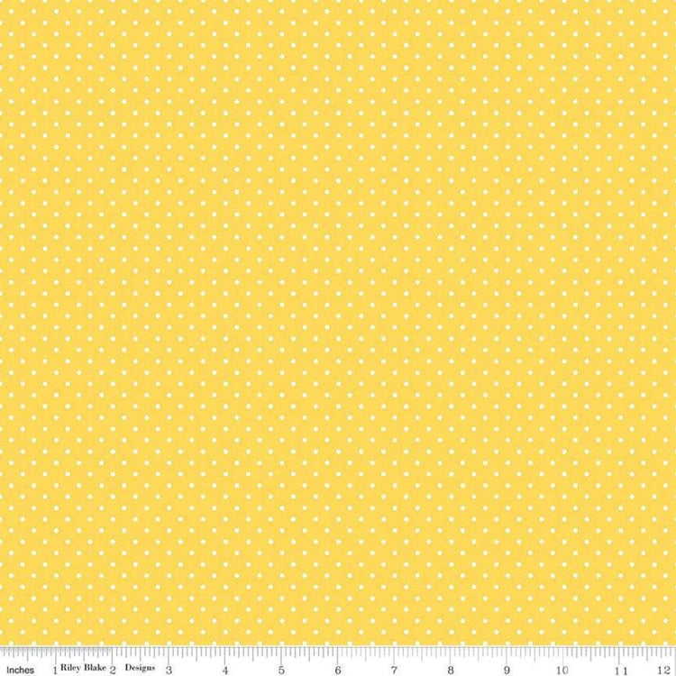 Swiss Dot Yellow by Riley Blake Designs