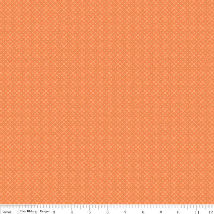 Kisses Tone on Tone Orange by Riley Blake Designs