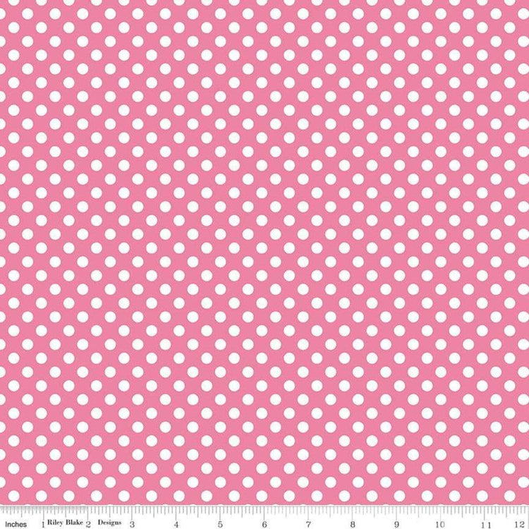 Small Dots Hot Pink by Riley Blake Designs