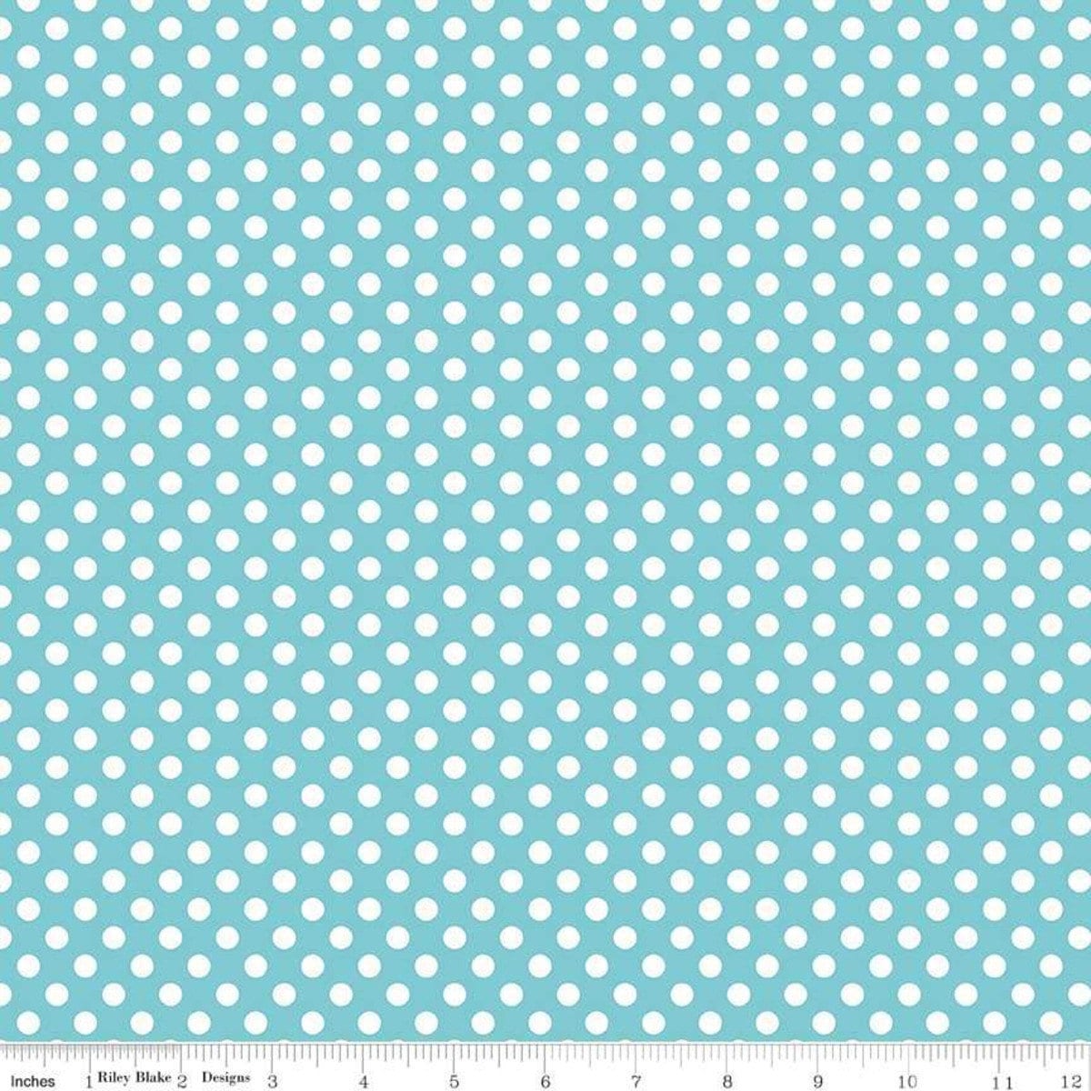 Small Dots Aqua by Riley Blake Designs