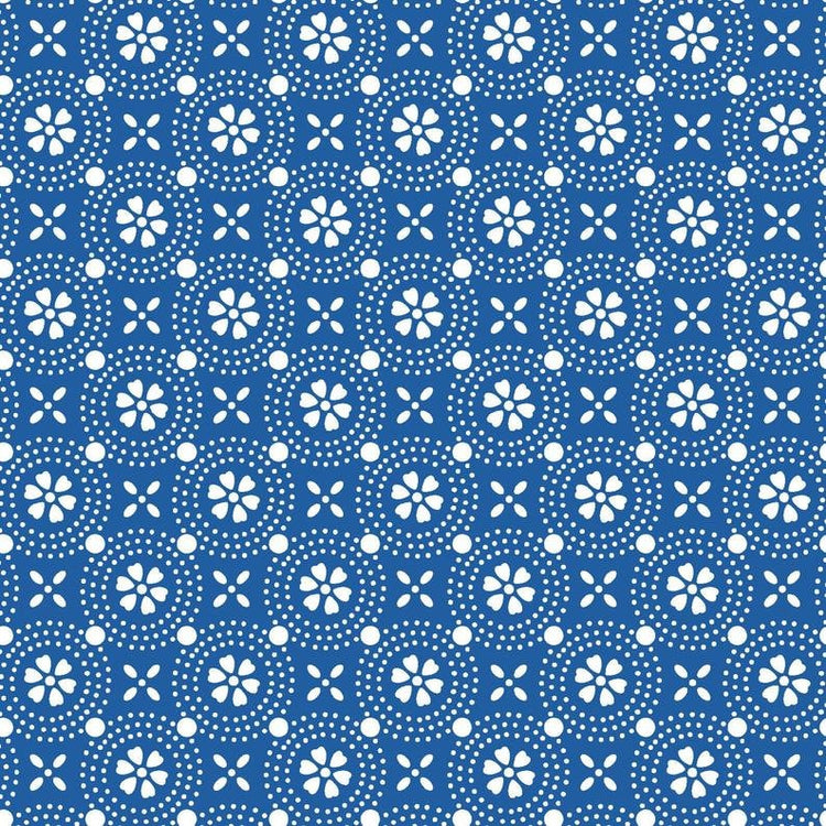 Blue Dotted Circles Designed by Kim Christopherson of Kimberbell Designs for Maywood Studios