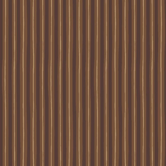 Brown Tonal Little Stripe (EOL) Designed by Kim Christopherson of Kimberbell Designs for Maywood Studios