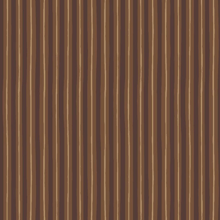 Brown Tonal Little Stripe (EOL) Designed by Kim Christopherson of Kimberbell Designs for Maywood Studios