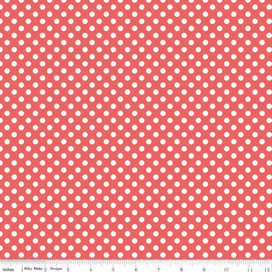 Small Dots Rouge by Riley Blake Designs