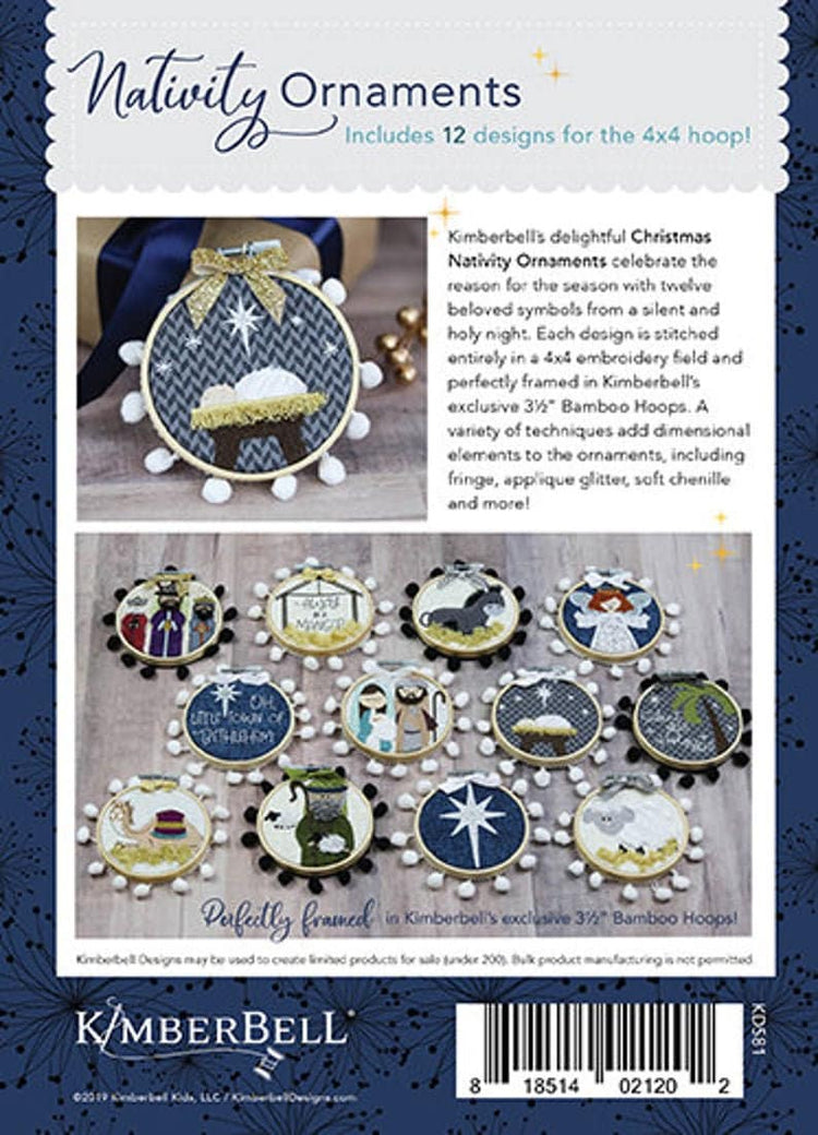 Happy Hoop Decor, Volume 2: Christmas Nativity Ornaments by Kimberbell Designs 