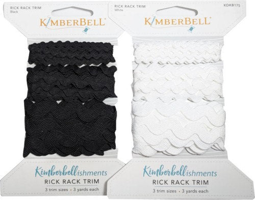 Kimberbell Rick Rack Embellishments (white and black)