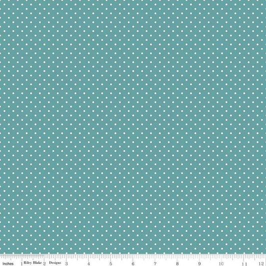 Swiss Dot Teal by Riley Blake Designs