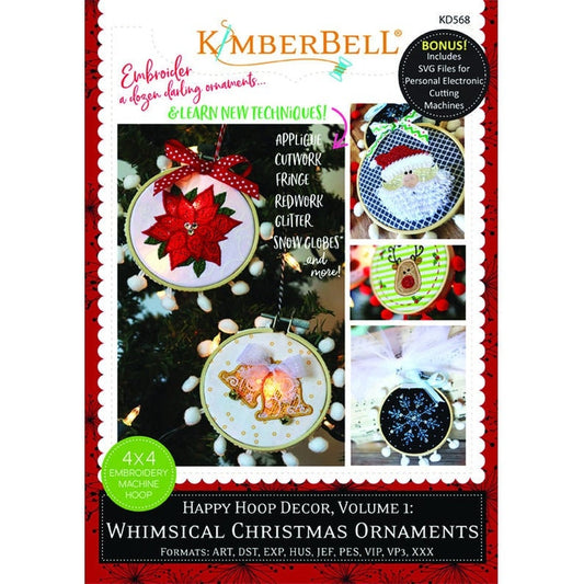 Happy Hoop Decor, Volume 1: Whimsical Ornaments by Kimberbell Designs 