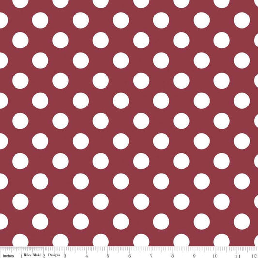 Medium Dots Burgundy by Riley Blake Designs