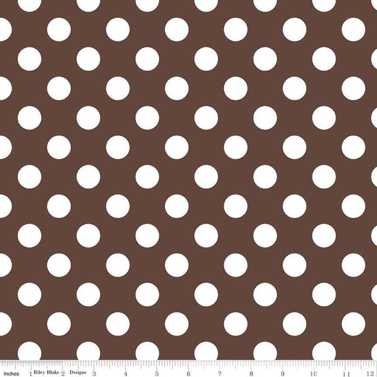 Medium Dots Brown by Riley Blake Designs
