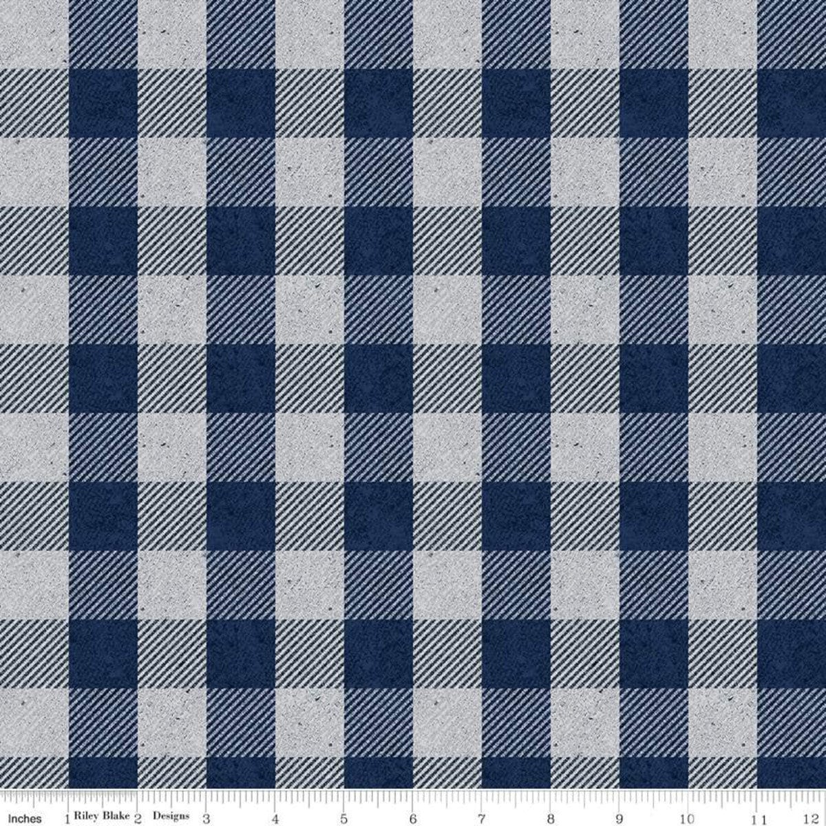 Buffalo Check Blue from All About Plaids by Riley Blake Designs
