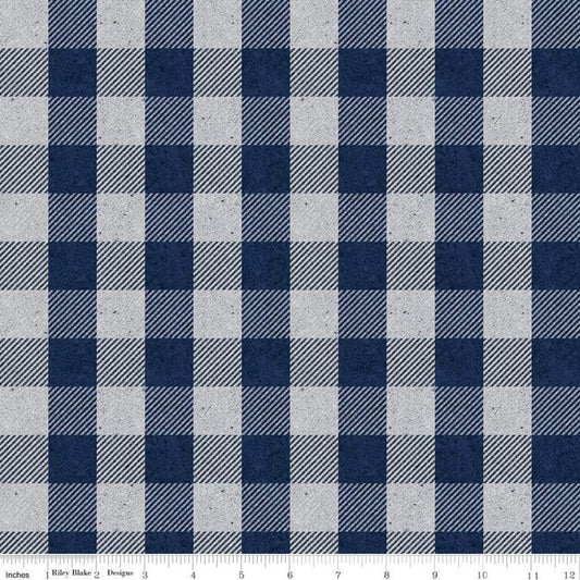 Buffalo Check Blue from All About Plaids by Riley Blake Designs