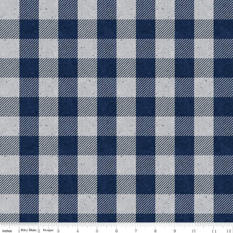 Buffalo Check Blue from All About Plaids by Riley Blake Designs