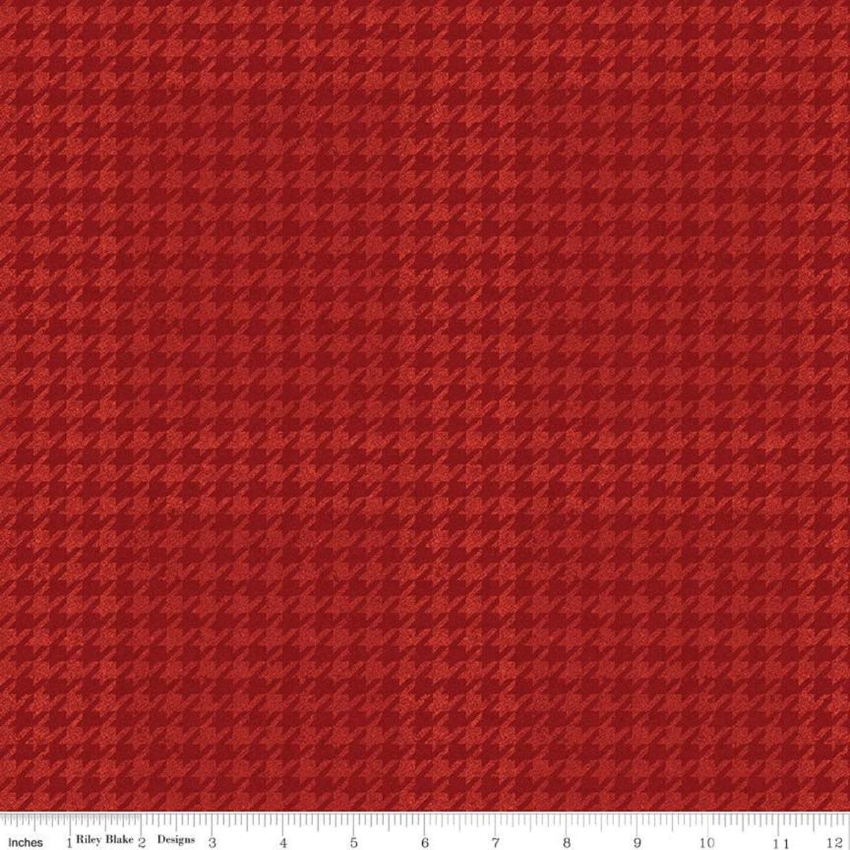 Houndstooth Red from All About Plaids by Riley Blake Designs