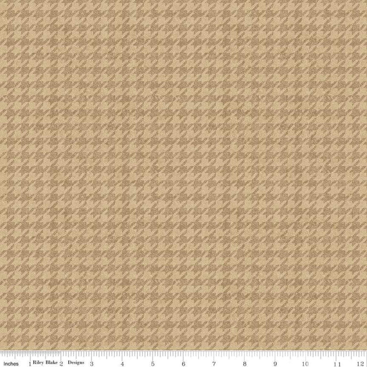 Houndstooth Tan from All About Plaids by Riley Blake Designs