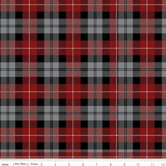 Tartan Red Black from All About Plaids by Riley Blake Designs