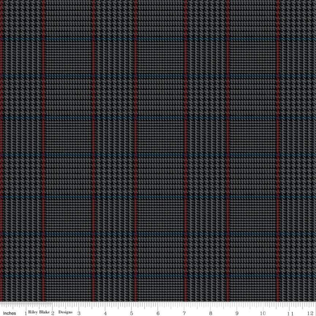 Tweed Black from All About Plaids by Riley Blake Designs