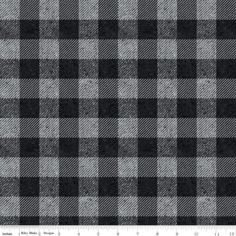 Buffalo Check Black from All About Plaids by Riley Blake Designs