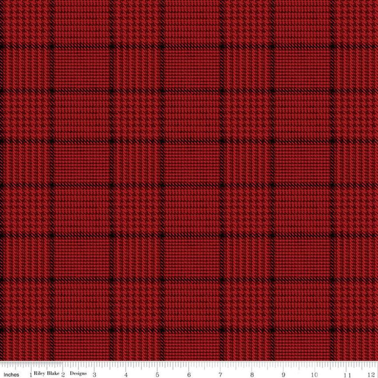 Tweed Red from All About Plaids by Riley Blake Designs