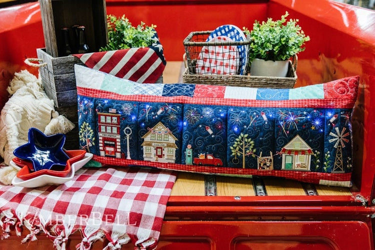 Fabric Kit for Main Street Celebration Bench Pillow by Kimberbell