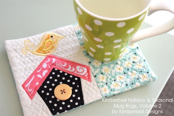 Mug Rugs Volume 2:  Holiday & Seasonal Embroidery CD by Kimberbell (KD517)