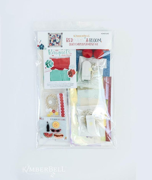 Red, White & Bloom Quilt Embellishment Kit by Kimberbell Designs 