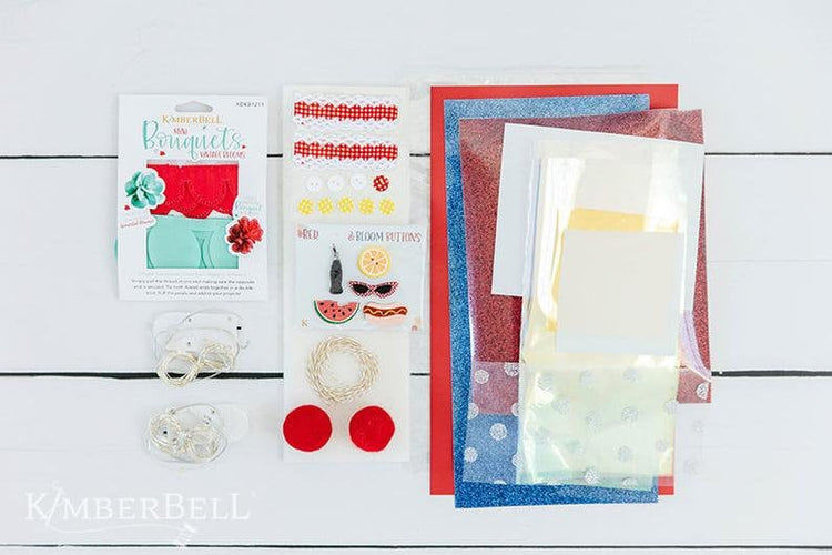 Red, White & Bloom Quilt Embellishment Kit by Kimberbell Designs 