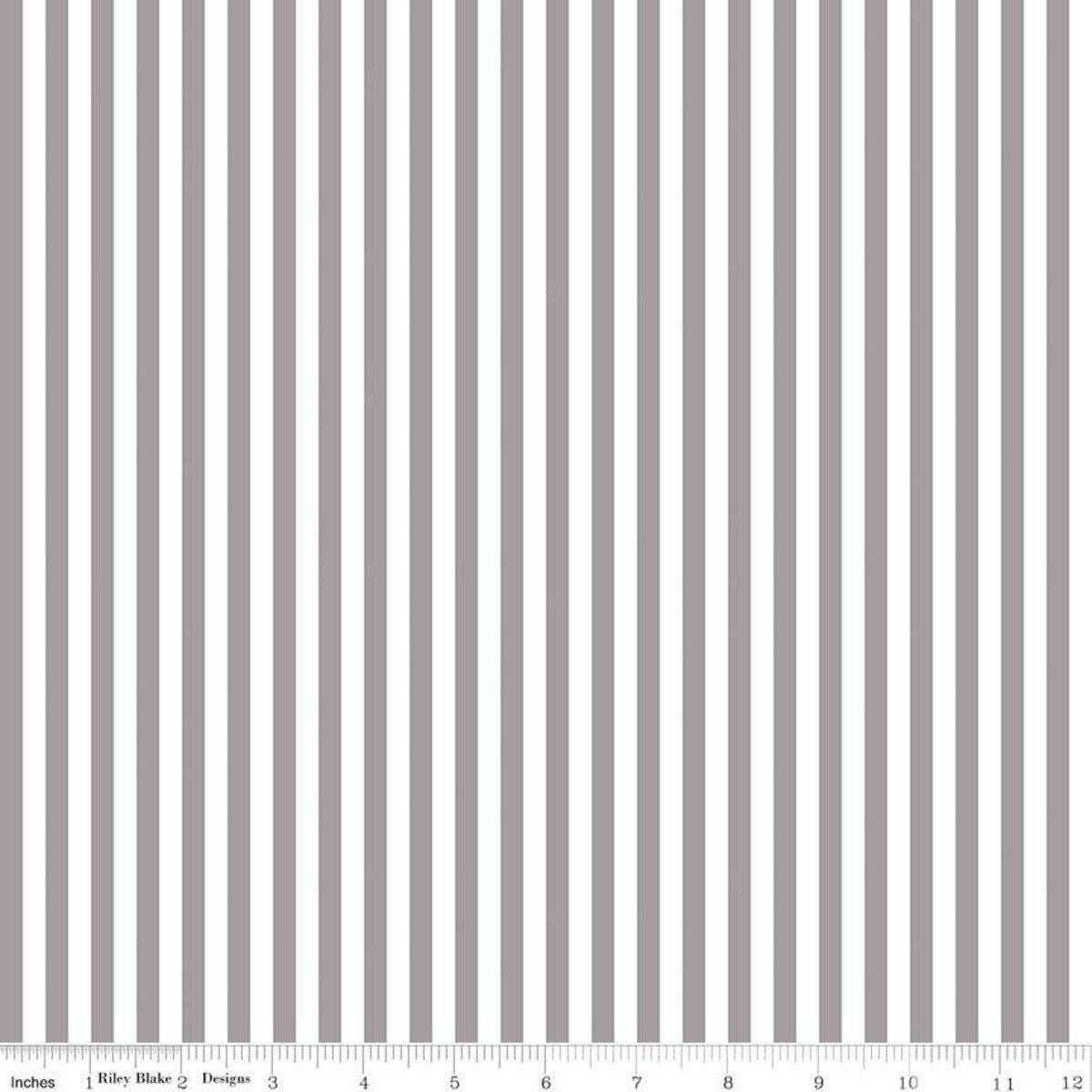 Gray 1/4 Stripe by Riley Blake Designs