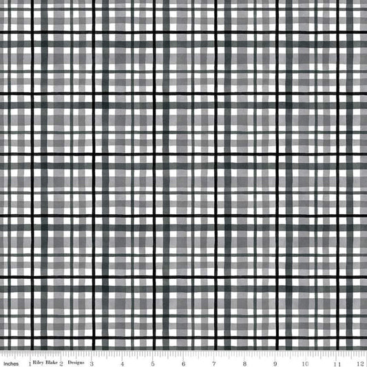 Plaid Gray of At the Lake by Tara Reed for Riley Blake Designs