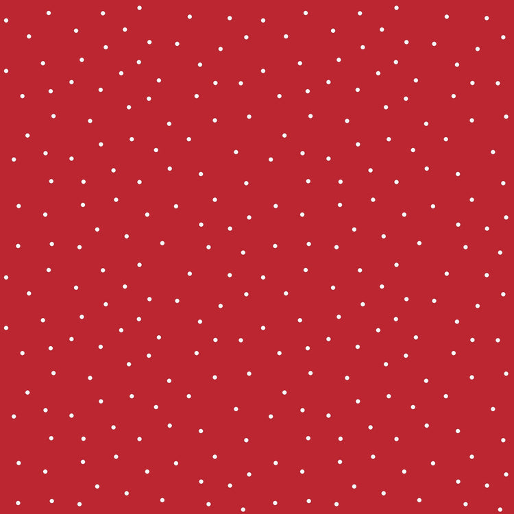 Red w/ White Tiny Dots Designed by Kim Christopherson of Kimberbell Designs for Maywood Studios