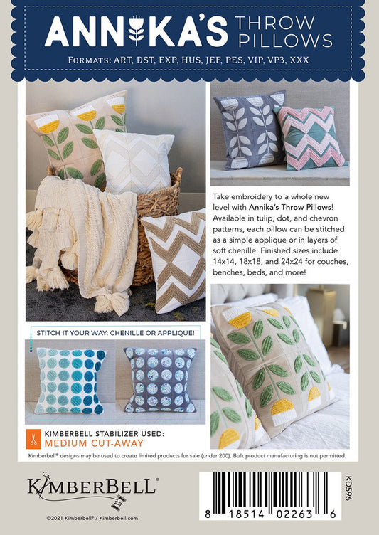Annika's Throw Pillows by Kimberbell Designs