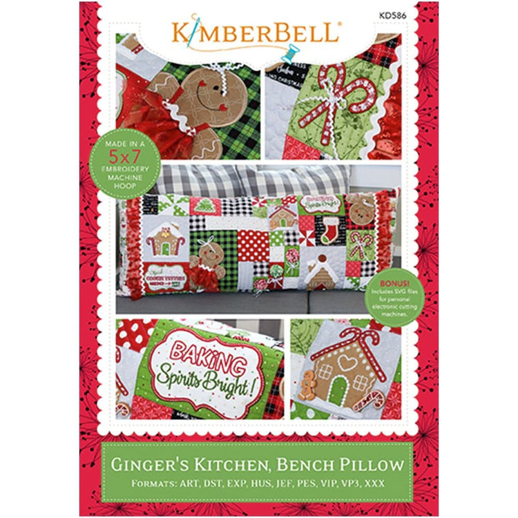 Ginger's Kitchen Bench Pillow by Kimberbell Designs