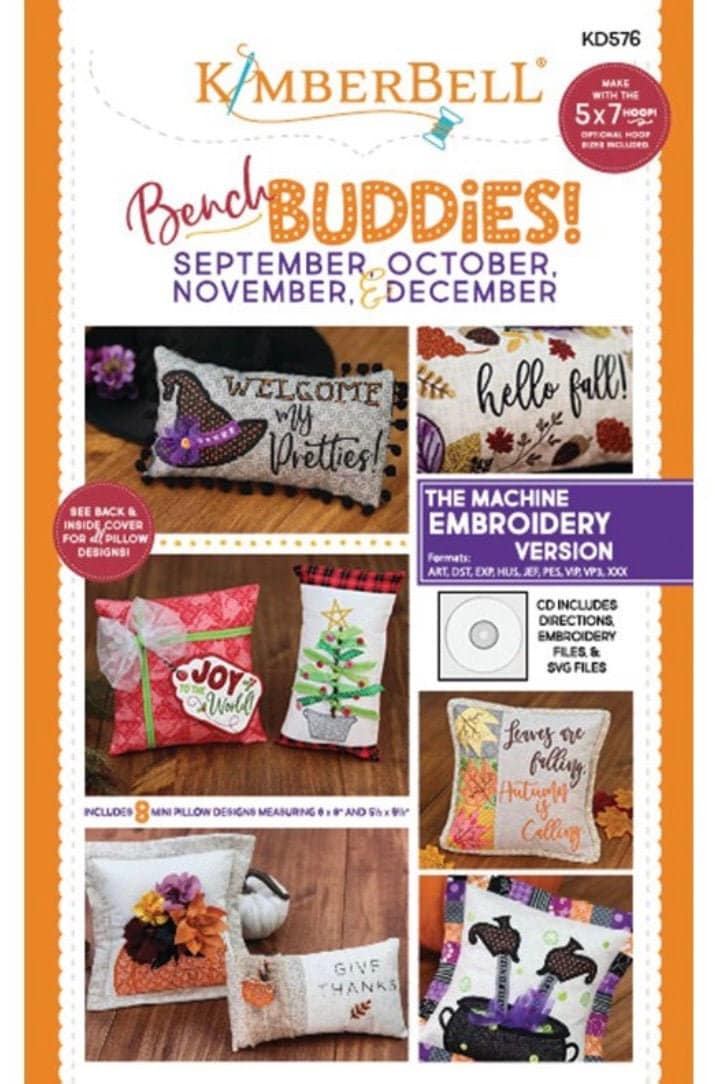 Bench Buddies (September, October, November & December) by Kimberbell Designs 