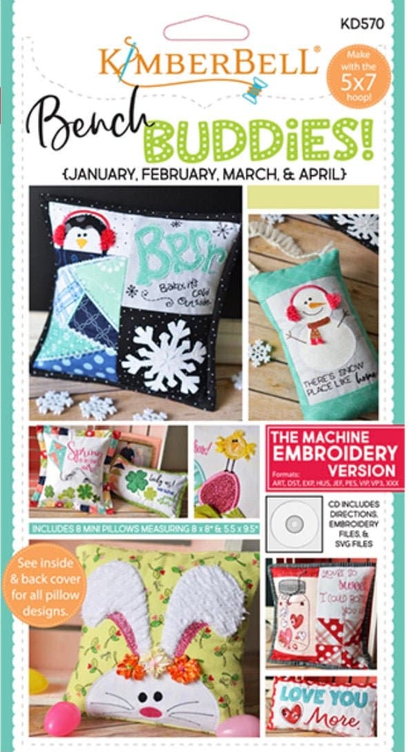 Bench Buddies (January, February, March & April) by Kimberbell Designs 