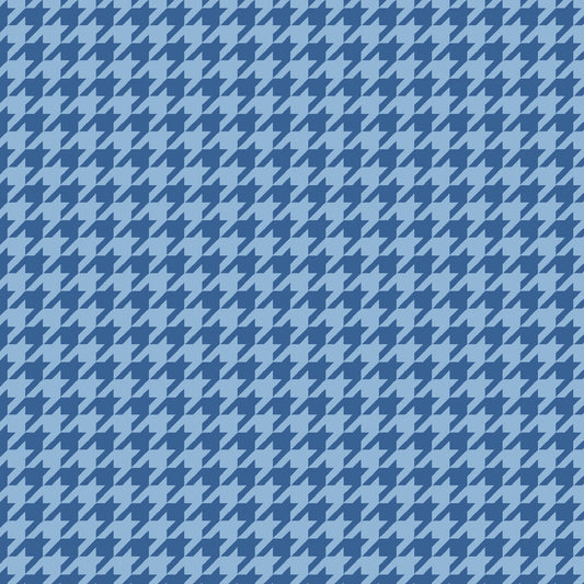 Blue Tonal Houndstooth Designed by Kim Christopherson of Kimberbell Designs for Maywood Studios