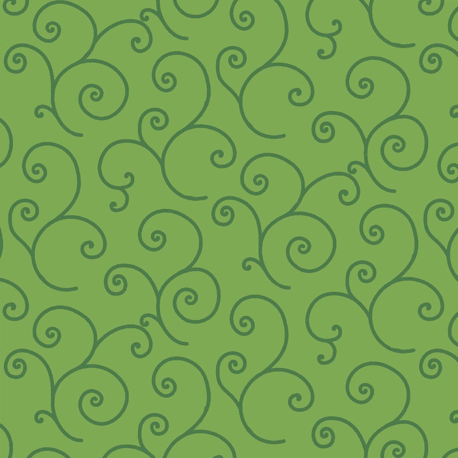 Green Tonal Scroll Designed by Kim Christopherson of Kimberbell Designs for Maywood Studios