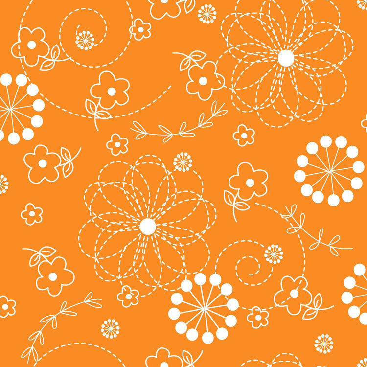 Orange Doodles Designed by Kim Christopherson of Kimberbell Designs for Maywood Studios