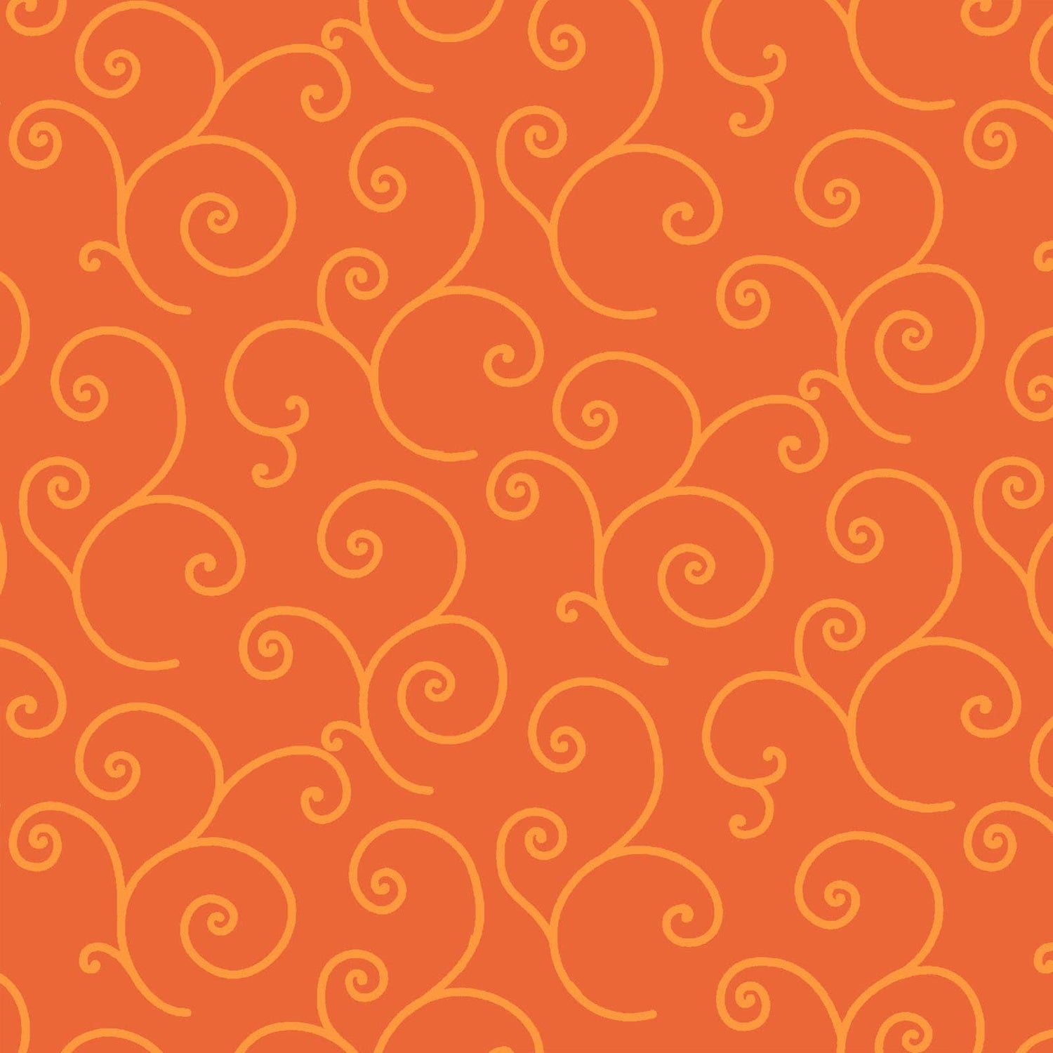 Orange Tonal Scroll Designed by Kim Christopherson of Kimberbell Designs for Maywood Studios