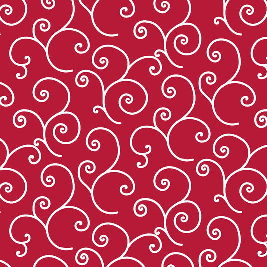 Red Scroll Designed by Kim Christopherson of Kimberbell Designs for Maywood Studios