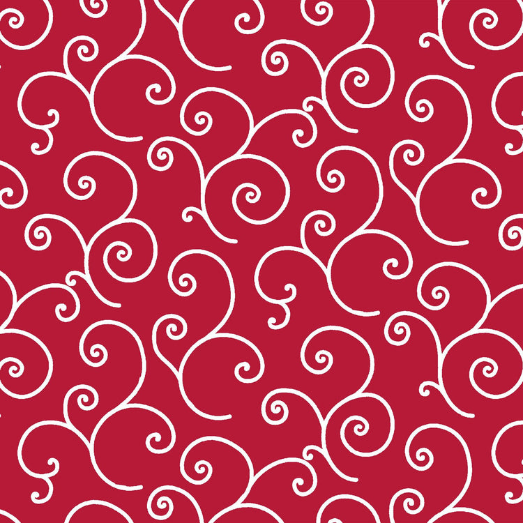 Red Scroll Designed by Kim Christopherson of Kimberbell Designs for Maywood Studios