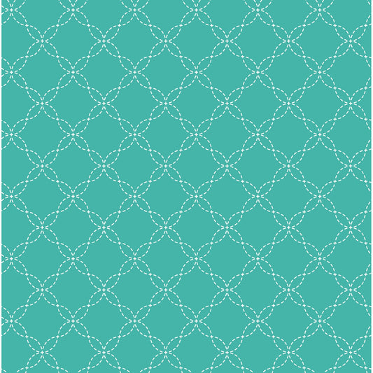 Teal Lattice Designed by Kim Christopherson of Kimberbell Designs for Maywood Studios
