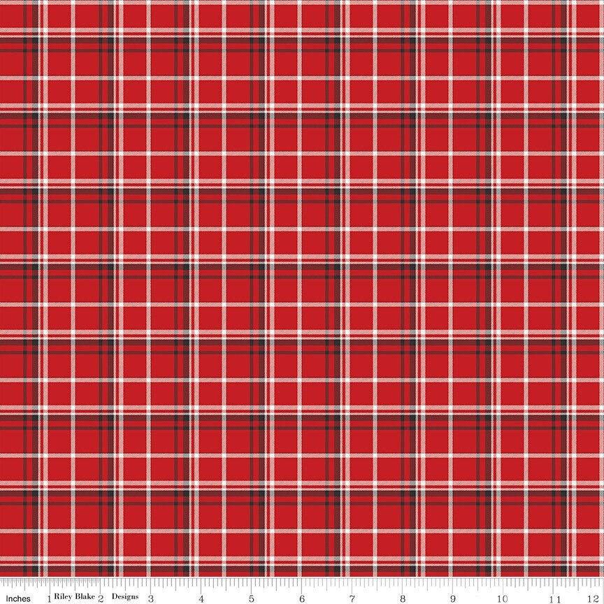 Into The Woods Plaid Red by Lori Whitlock for Riley Blake Designs 