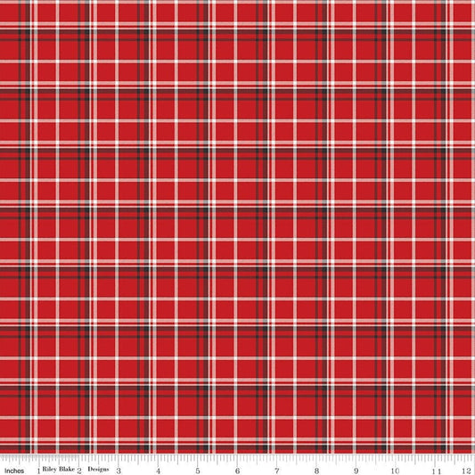 Into The Woods Plaid Red by Lori Whitlock for Riley Blake Designs 