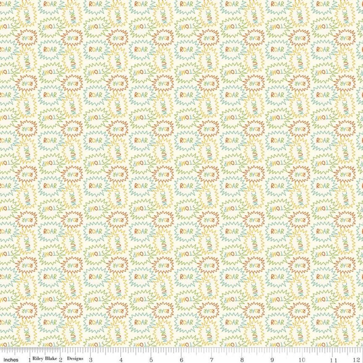 Eat Your Veggies! Plaid Callouts Cream by Sandy Gervais for Riley Blake Designs  